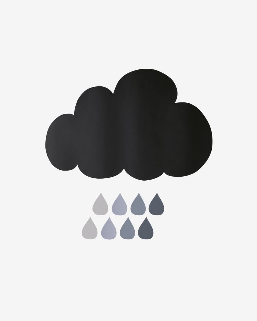 Agripa wall vinyl with palm print 73 x 86 cm