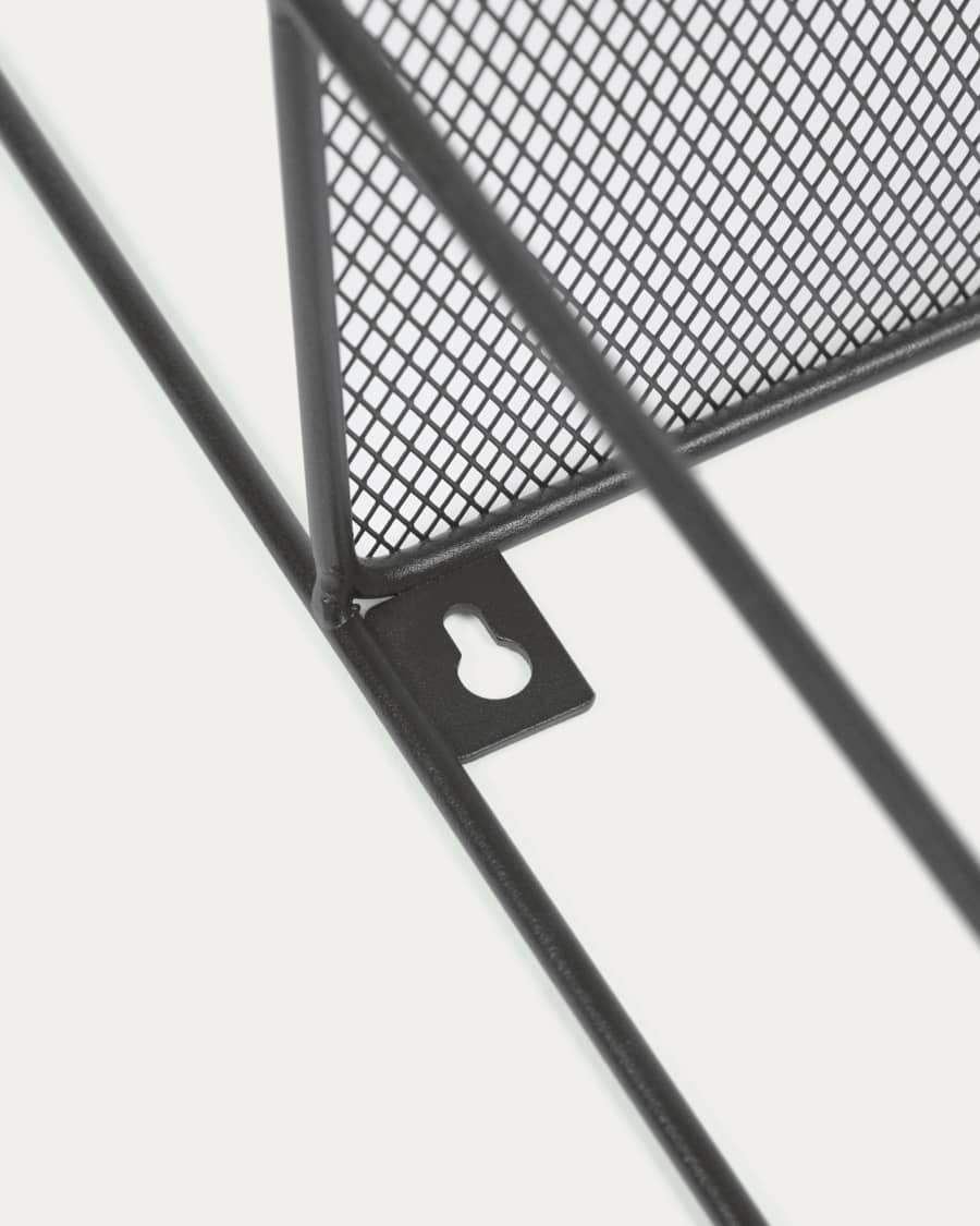 Ράφια Veneranda, μέταλλο σε μαύρο φινίρισμα, 42 x 60 εκ