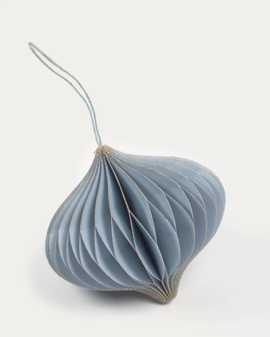 Set Xilene di 3 palline decorative azzurre da appendere