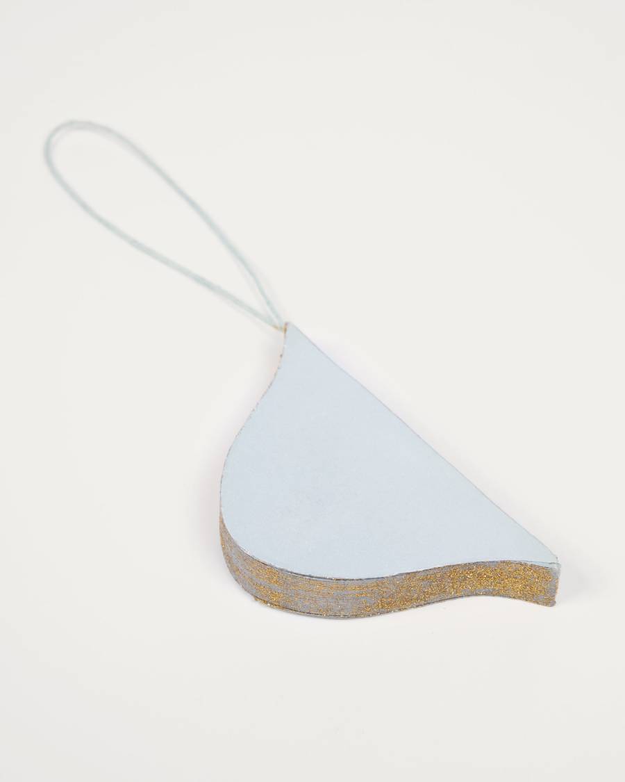 Set Xilene di 3 palline decorative azzurre da appendere