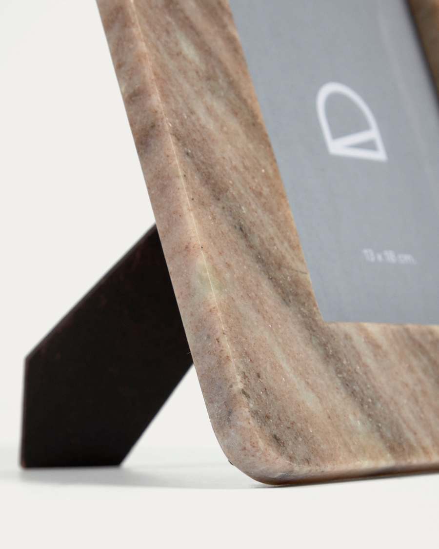 Κορνίζα Valdina, μπεζ και καφέ πέτρα 23 x 18 εκ