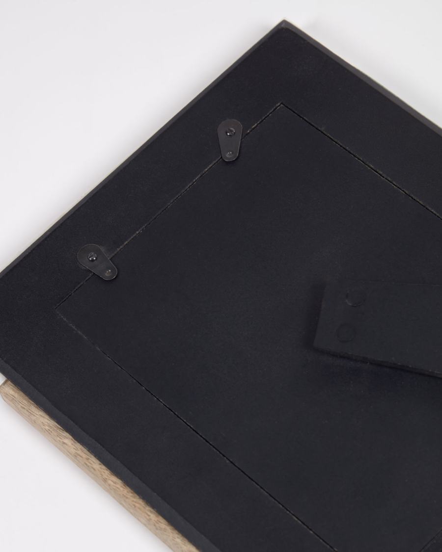 Fotolijst Wilmina in groen marmer en hout 23 x 18 cm