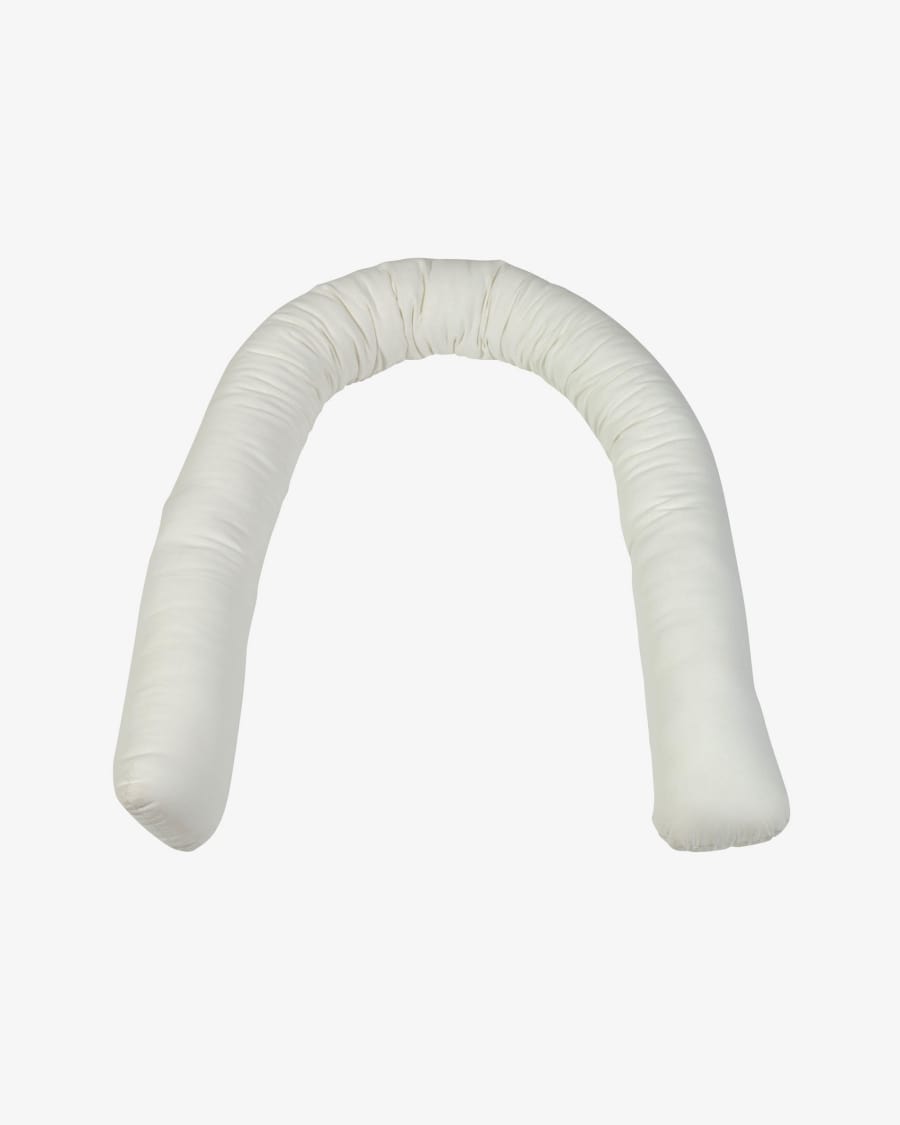 Agnese 100% cotton cushion cover in white