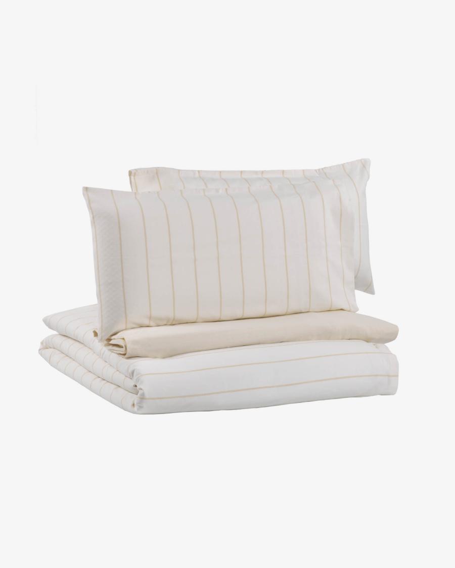 Kalid bedding set of duvet cover, fitted sheet, pillowcase 180x200cm organic cotton GOTS