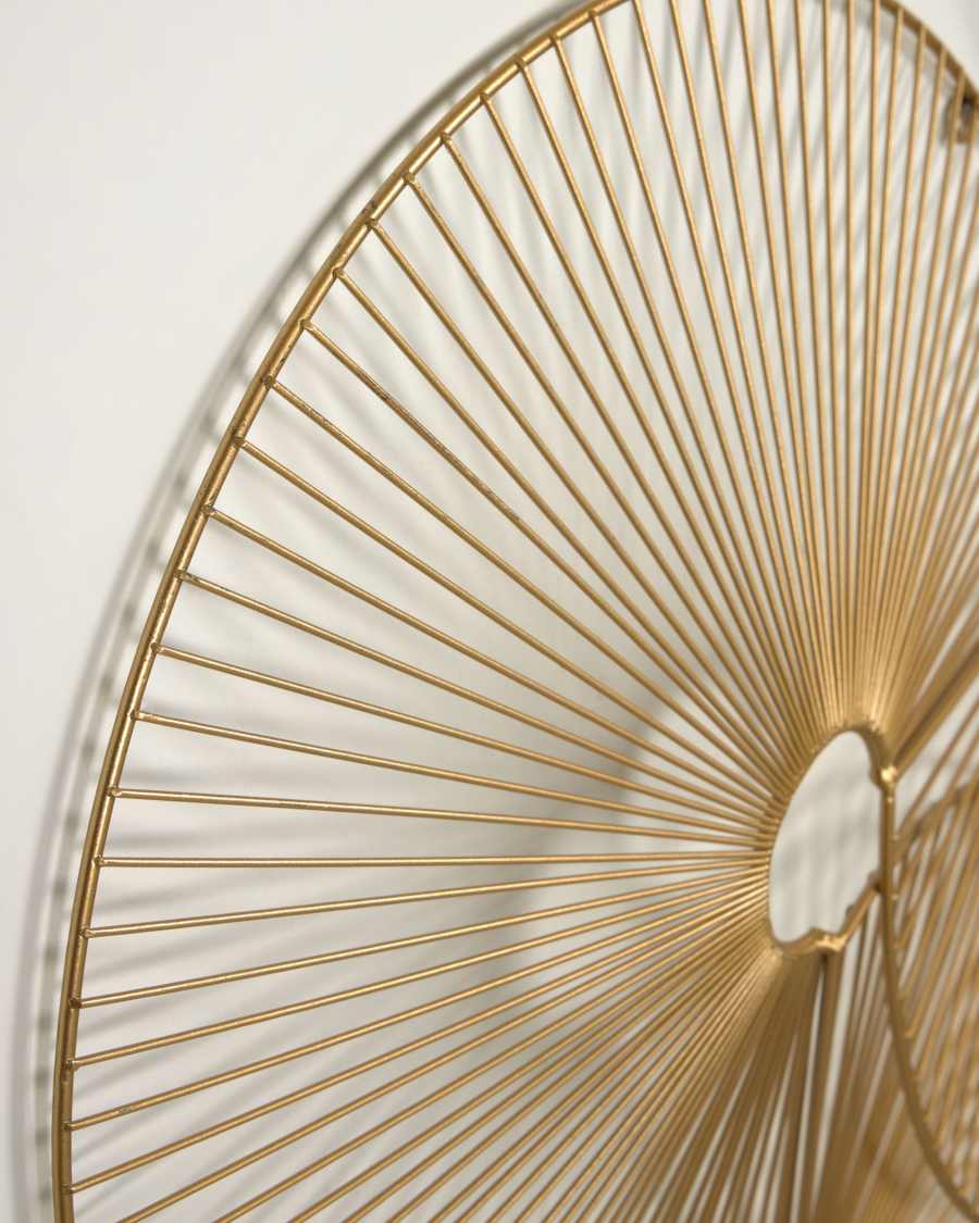 Venertia gold metal wall hanging 63,5 x 61 cm