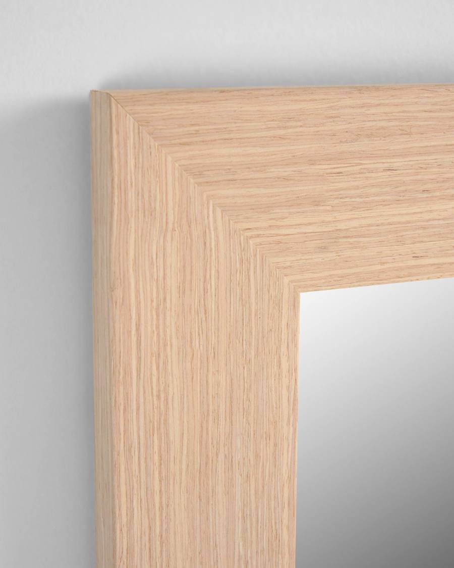 Yvaine wide frame mirror natural finish 52,5 x 152 cm