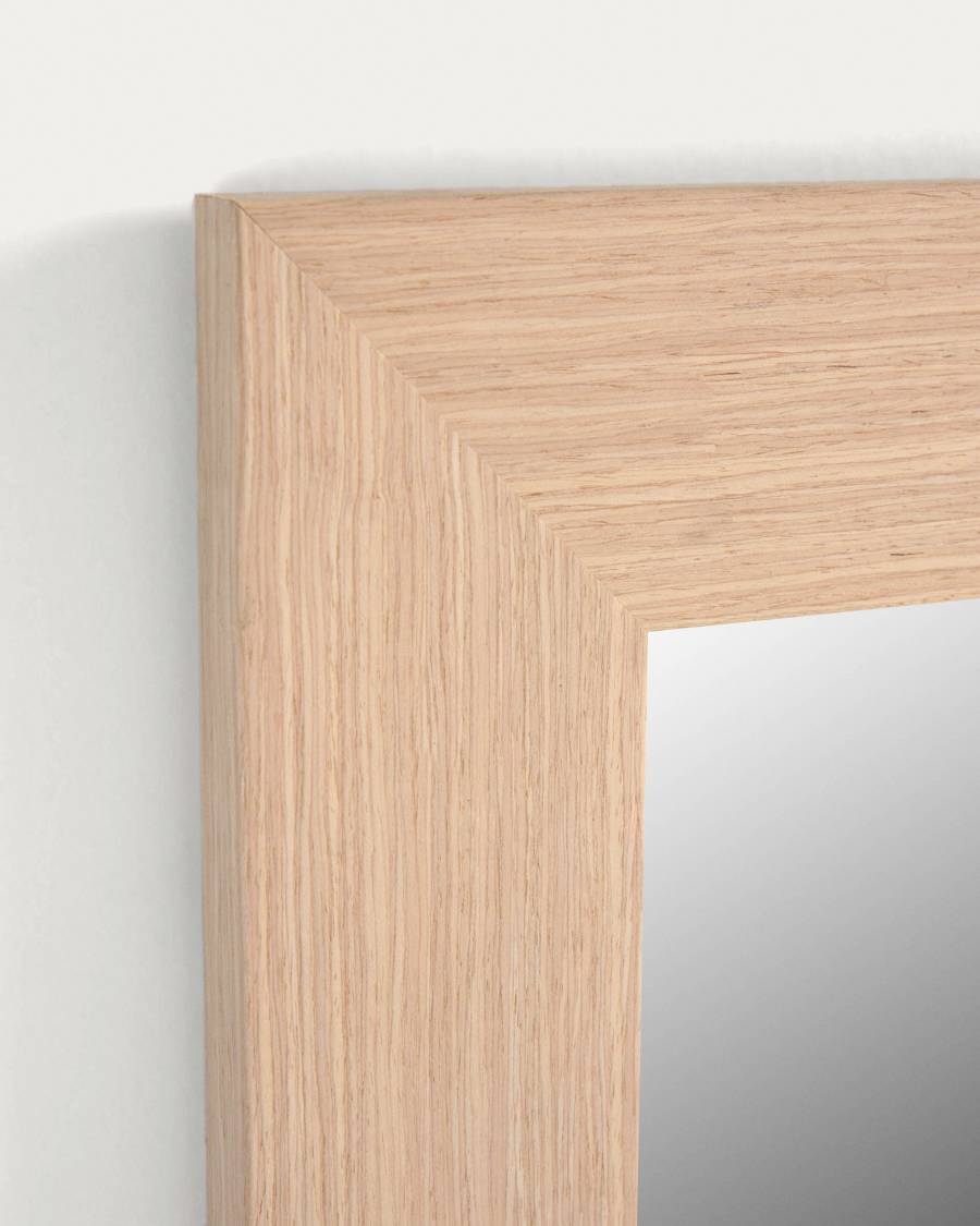 Specchio Yvaine 80,5 x 180,5 cm con finitura naturale