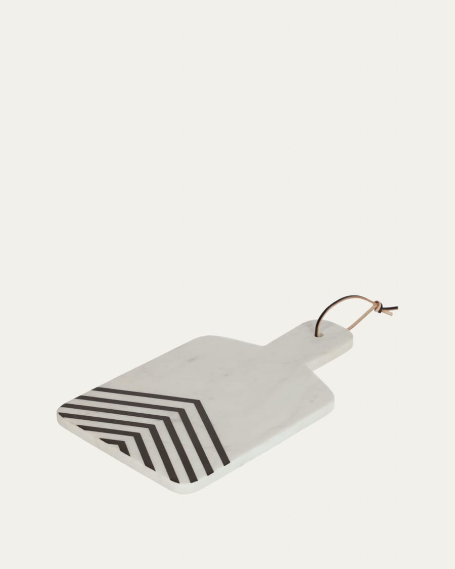 Taula de servir Imeris marbre blanc i negre