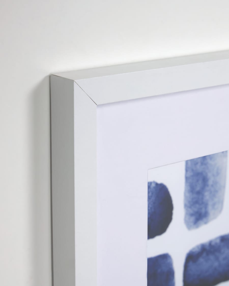 Πίνακας Kuma 40 x 40 εκ, μπλε ορθογώνια