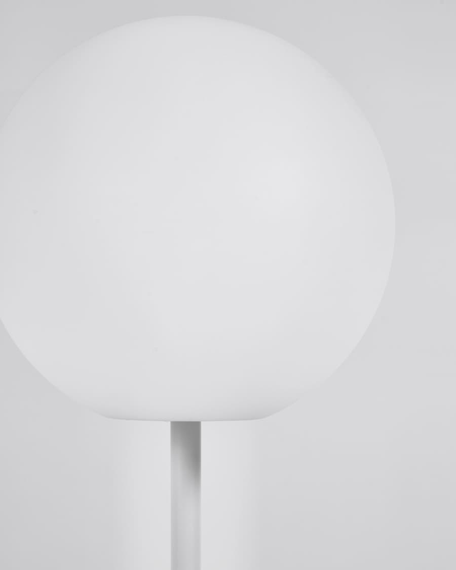 Outdoor Dinesh floor lamp in white steel