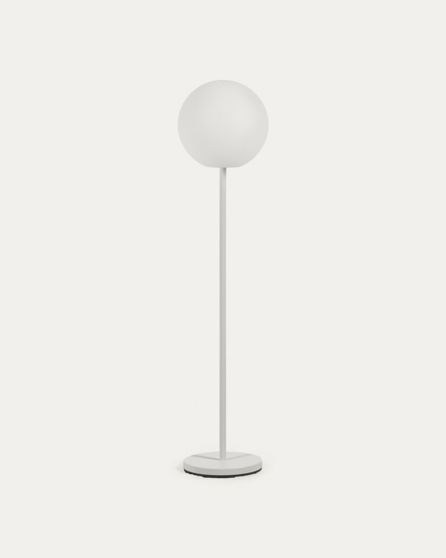Outdoor Dinesh floor lamp in white steel