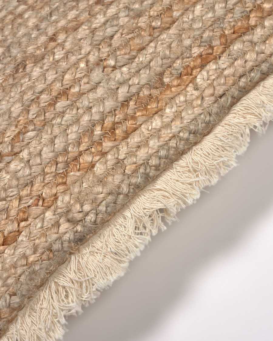 Clidia cotton and jute cushion cover with tassels 45 x 45 cm