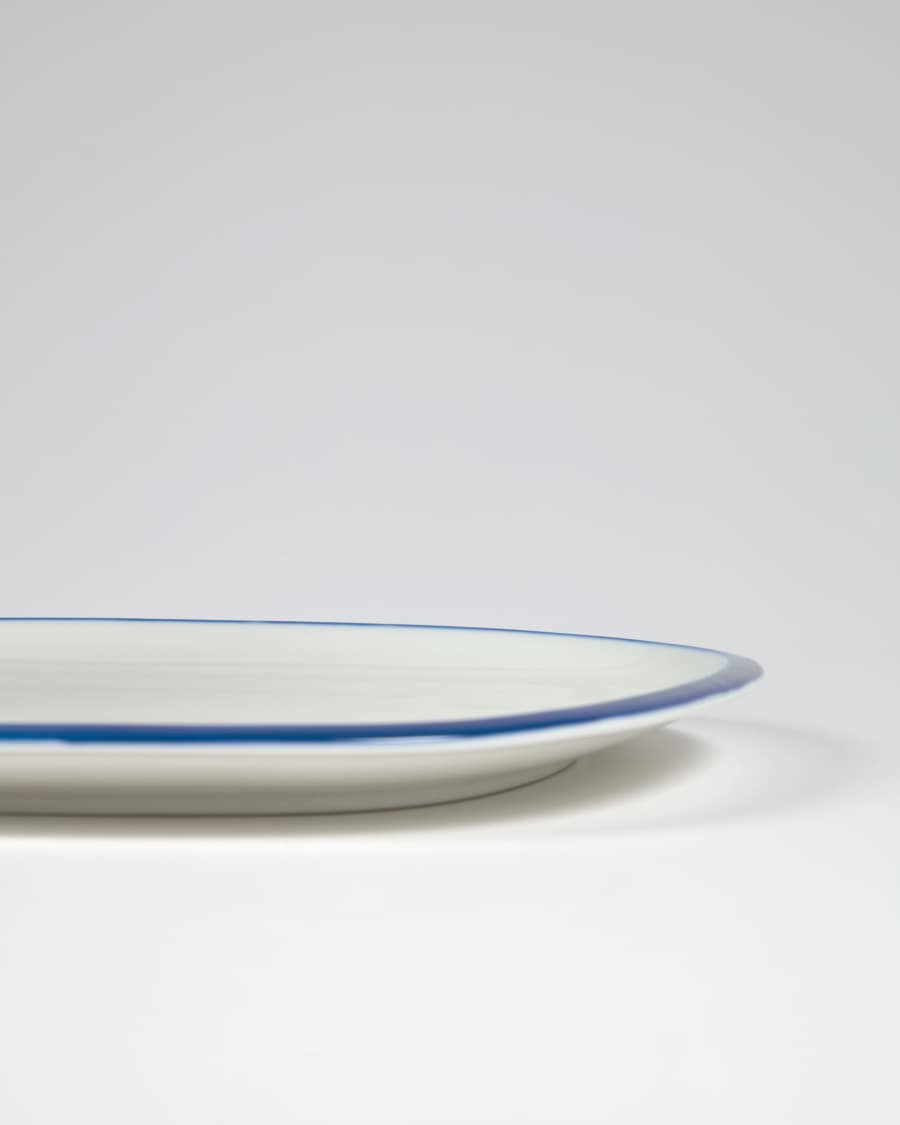 Odalin blue and white porcelain plate