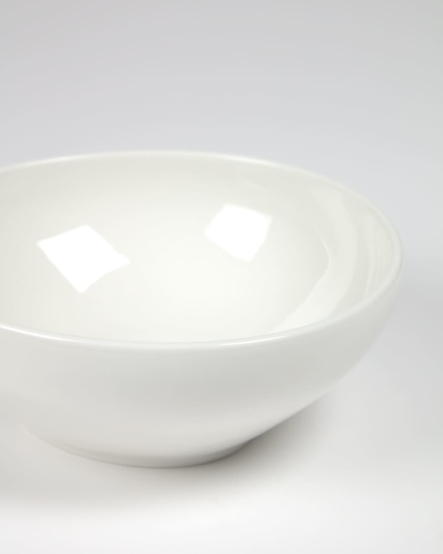 Pahi small round porcelain bowl in white