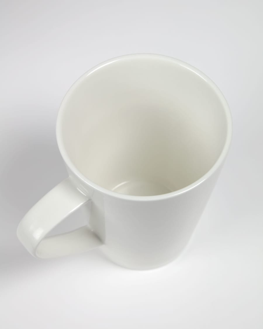 Pierina porcelain cup in white