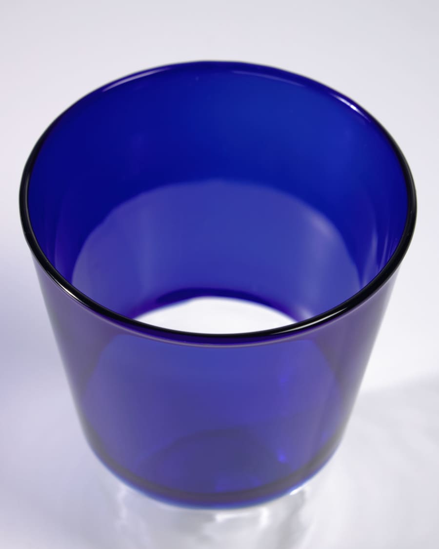 Diara transparent and blue glass