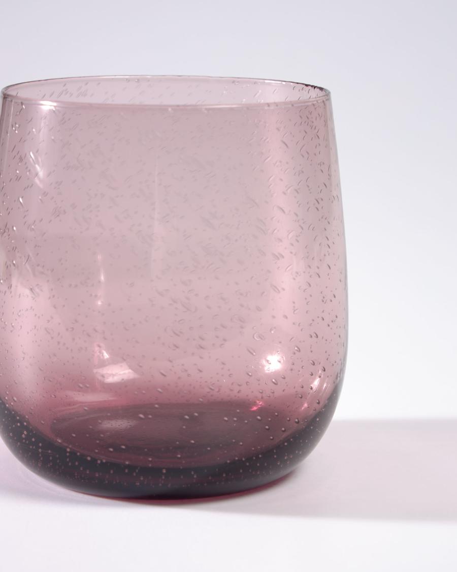 Hanie pink glass