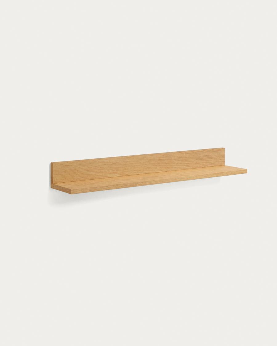 Abilen oak veneer shelf with natural finish, 80 x 15 cm, FSC™ 100% certified