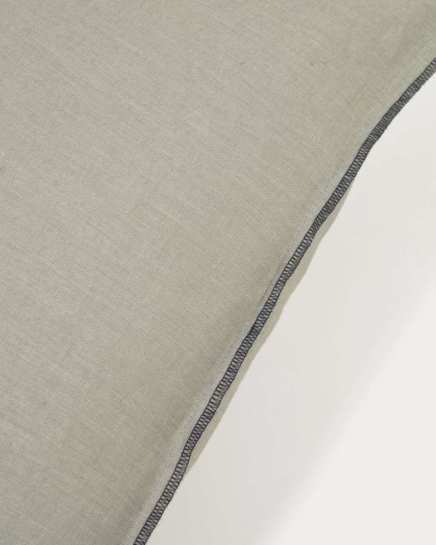 Κάλυμμα μαξιλαριού Elea, 100% λινό, ανοιχτό γκρι, 45 x 45 εκ