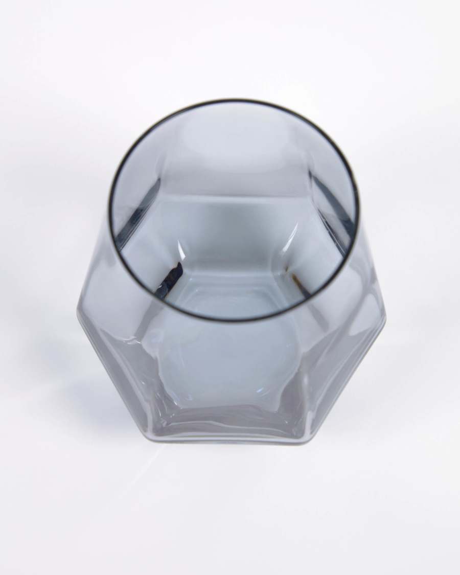 Lukina dark grey glass