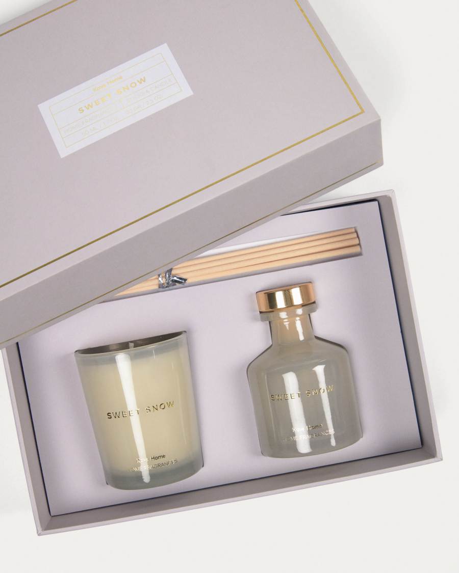 Σετ διαχύτης 50 ml & αρωματικό κερί 70 g Sweet Snow