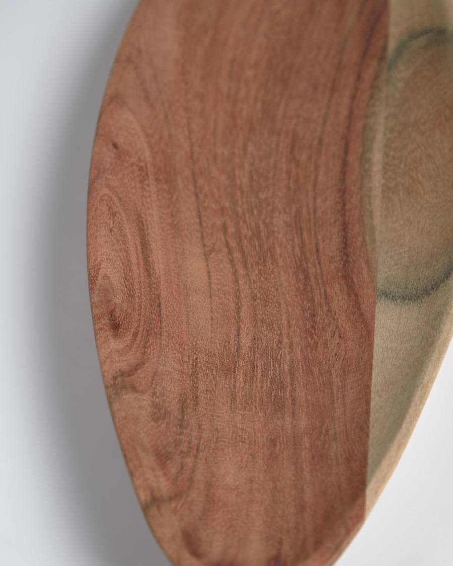 Ursula set of 2 solid acacia wood trays