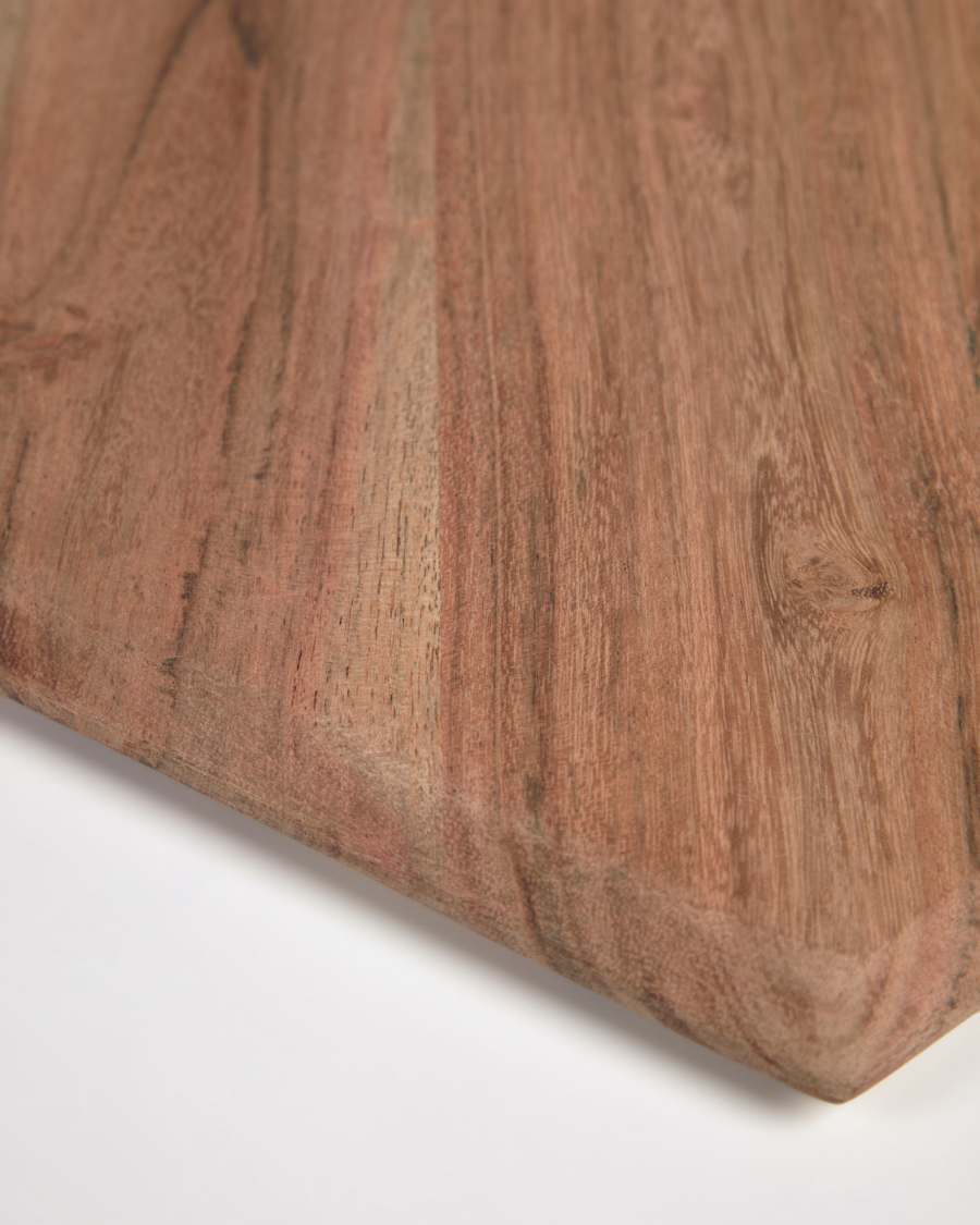 Romina heptagonal serving board in solid acacia wood