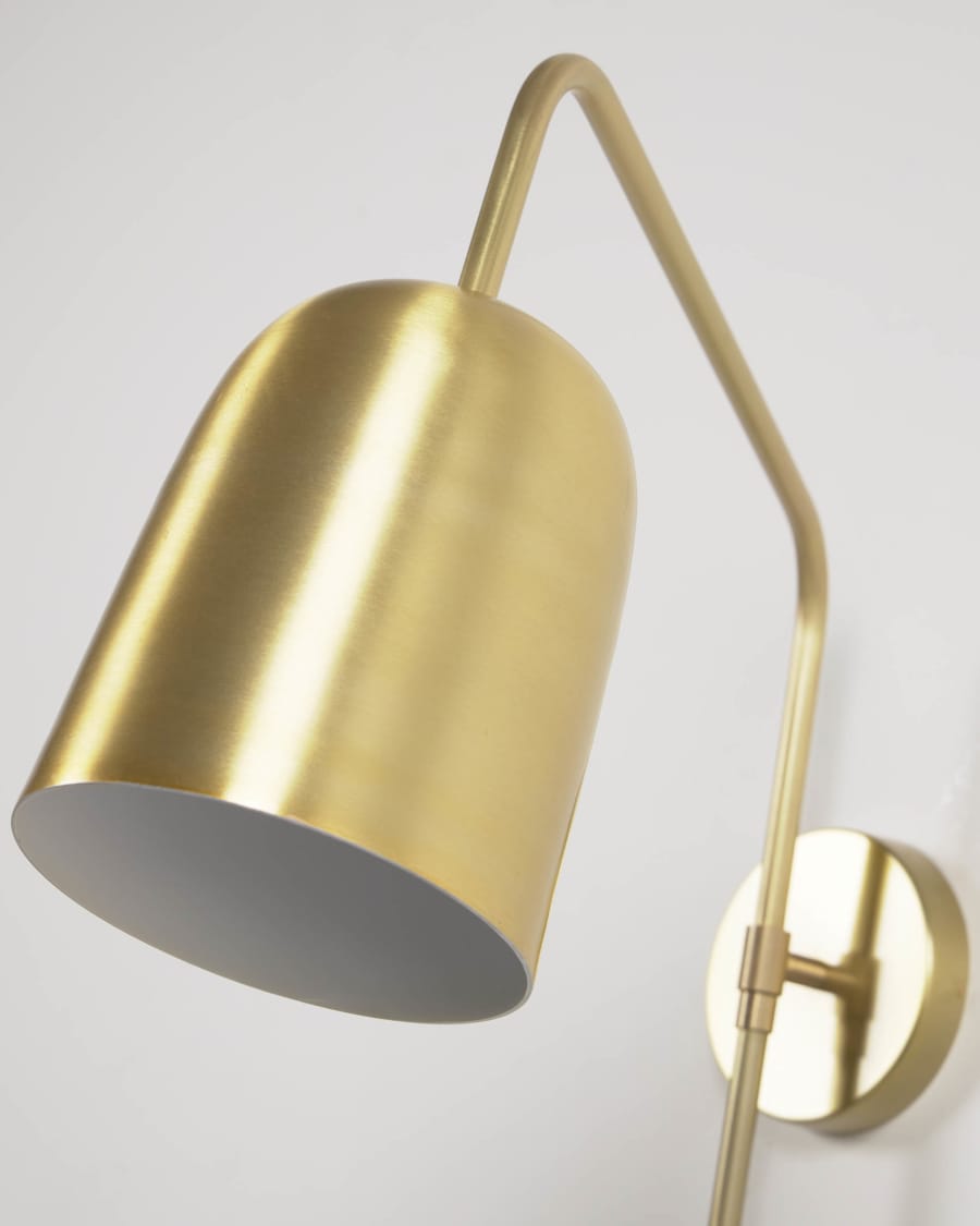 Επιτοίχιο φωτιστικό Audrie, μέταλλο σε φινίρισμα ορείχαλκου