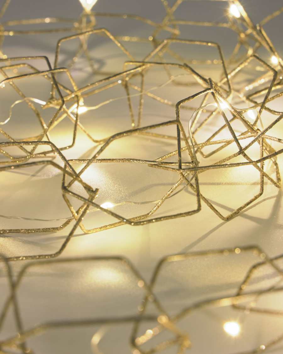 Guirlande lumineuse Narel doré 1,9m