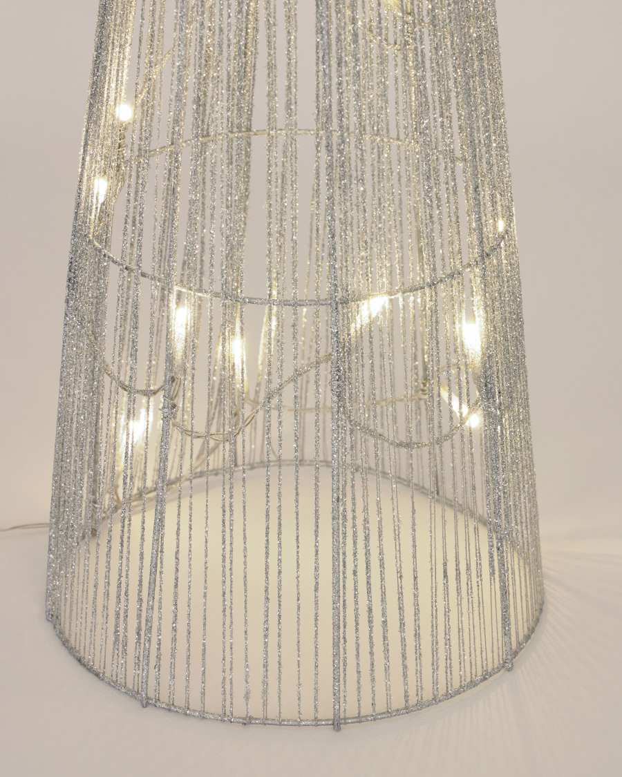 Σετ 3 φωτιζόμενα δέντρα Marleen, γκρι, 40 εκ 60 εκ 80 εκ