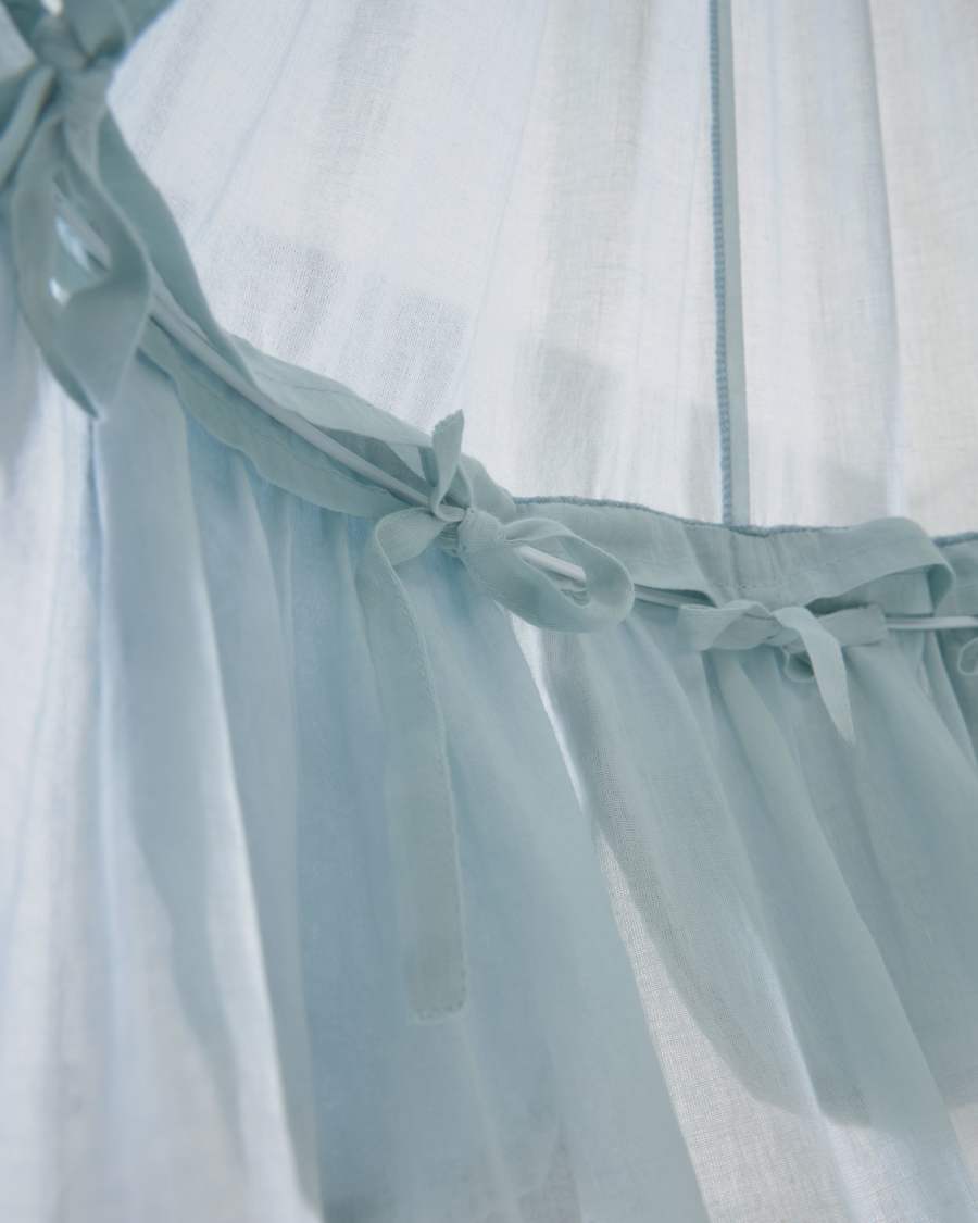 Carelene 100% cotton canopy for kids in blue