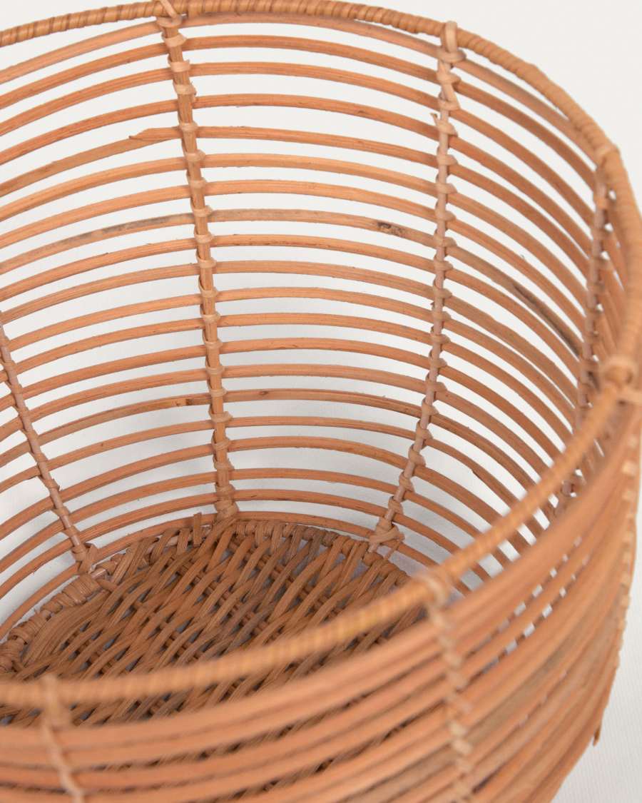 Dalina set of 2 round baskets in 100% rattan with natural finish