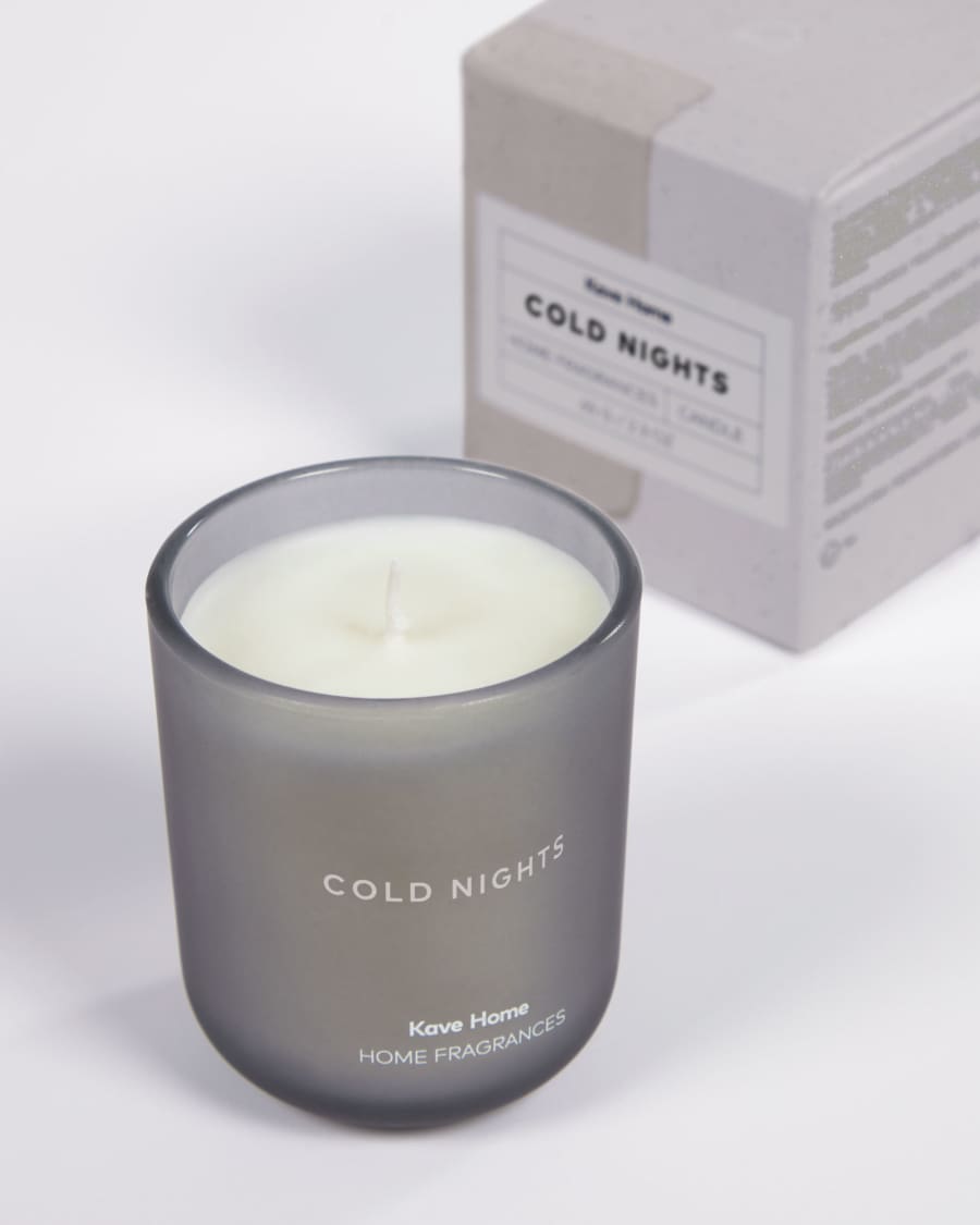 Αρωματικό κερί Cold Nights, γκρι, 65 g
