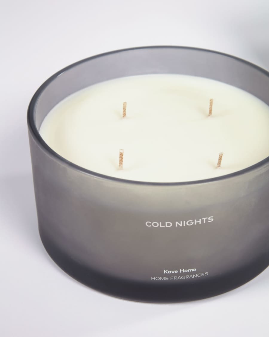 Αρωματικό κερί Cold Nights, γκρι, 600 g