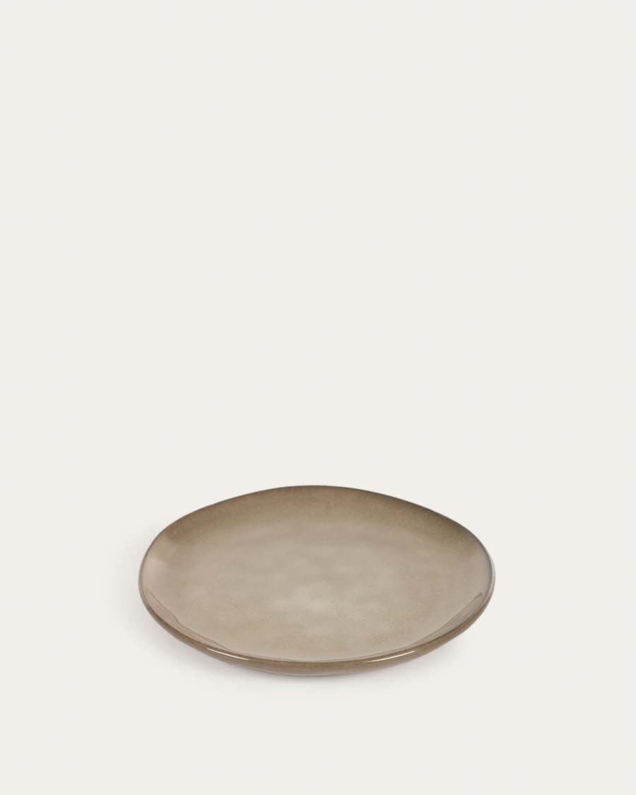 Sheilyn light brown dessert plate