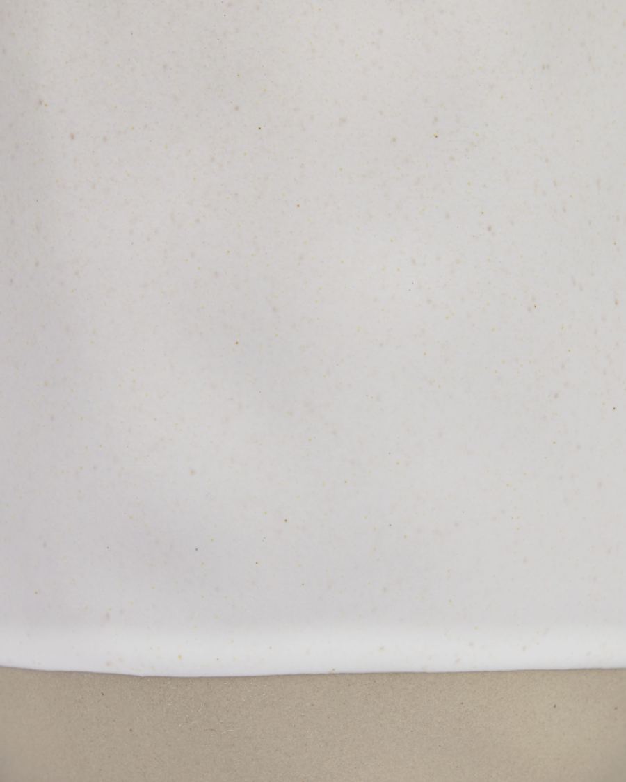 Pot Ryba en céramique blanche et marron