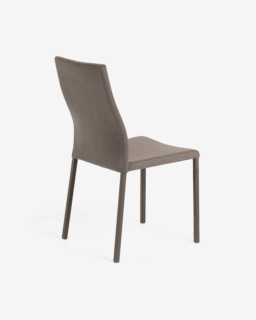 Sedia Abelle tessuto grigio scuro