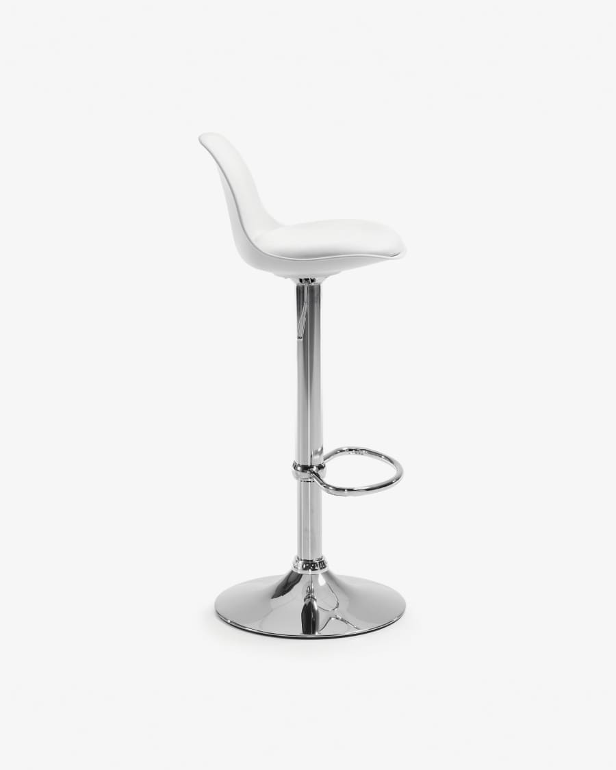 Orlando-T barstool white height 60-82 cm