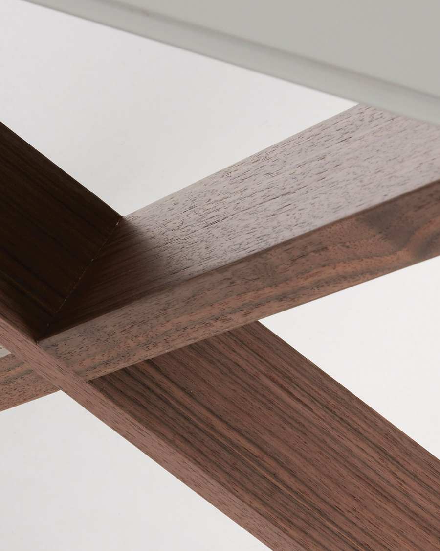 Scrivania Working, noce e grigio