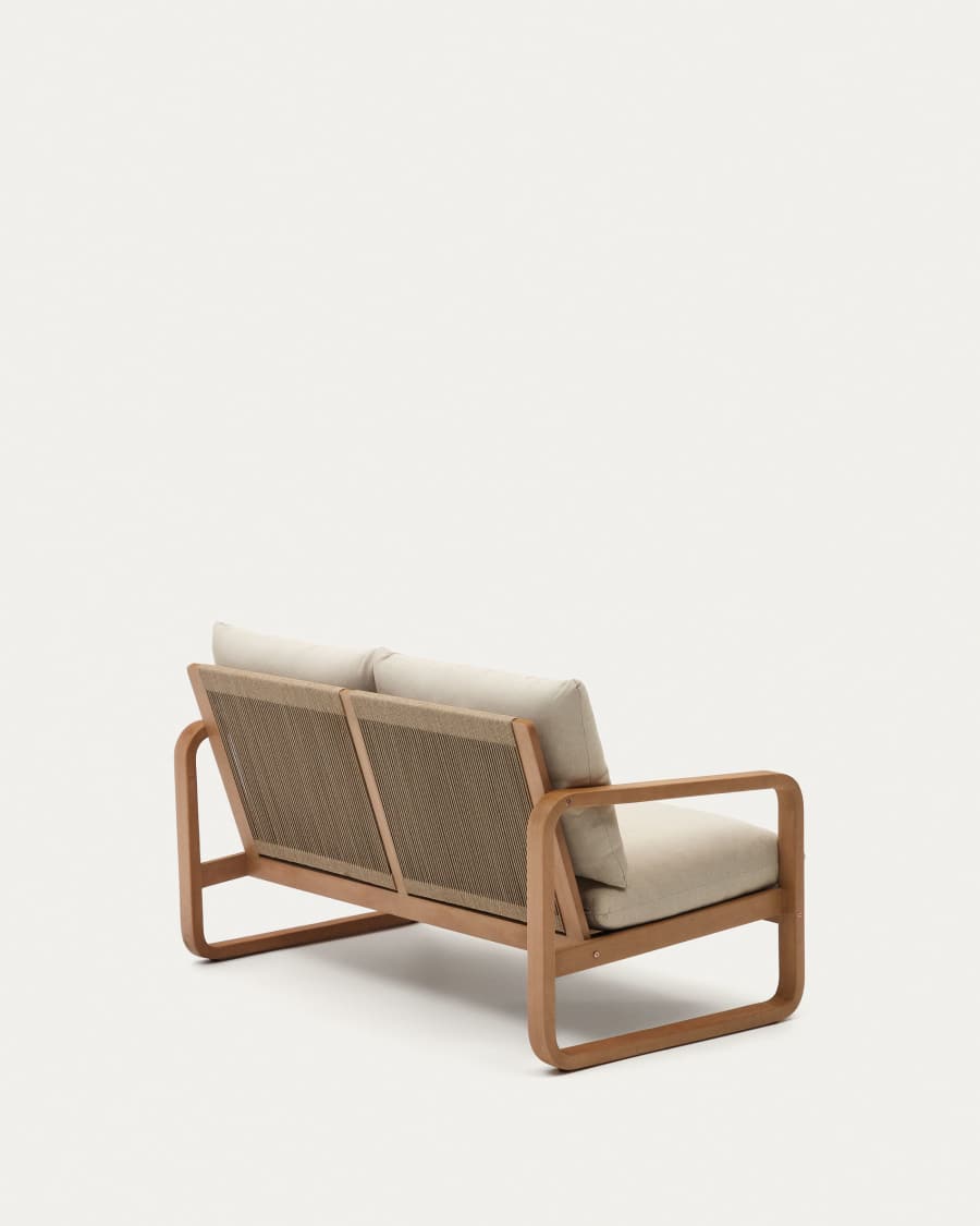 Sacaleta 2 seater sofa, made from solid eucalyptus wood 142 cm