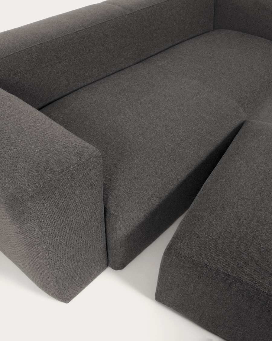 Blok Pouf grau 90 x 70 cm