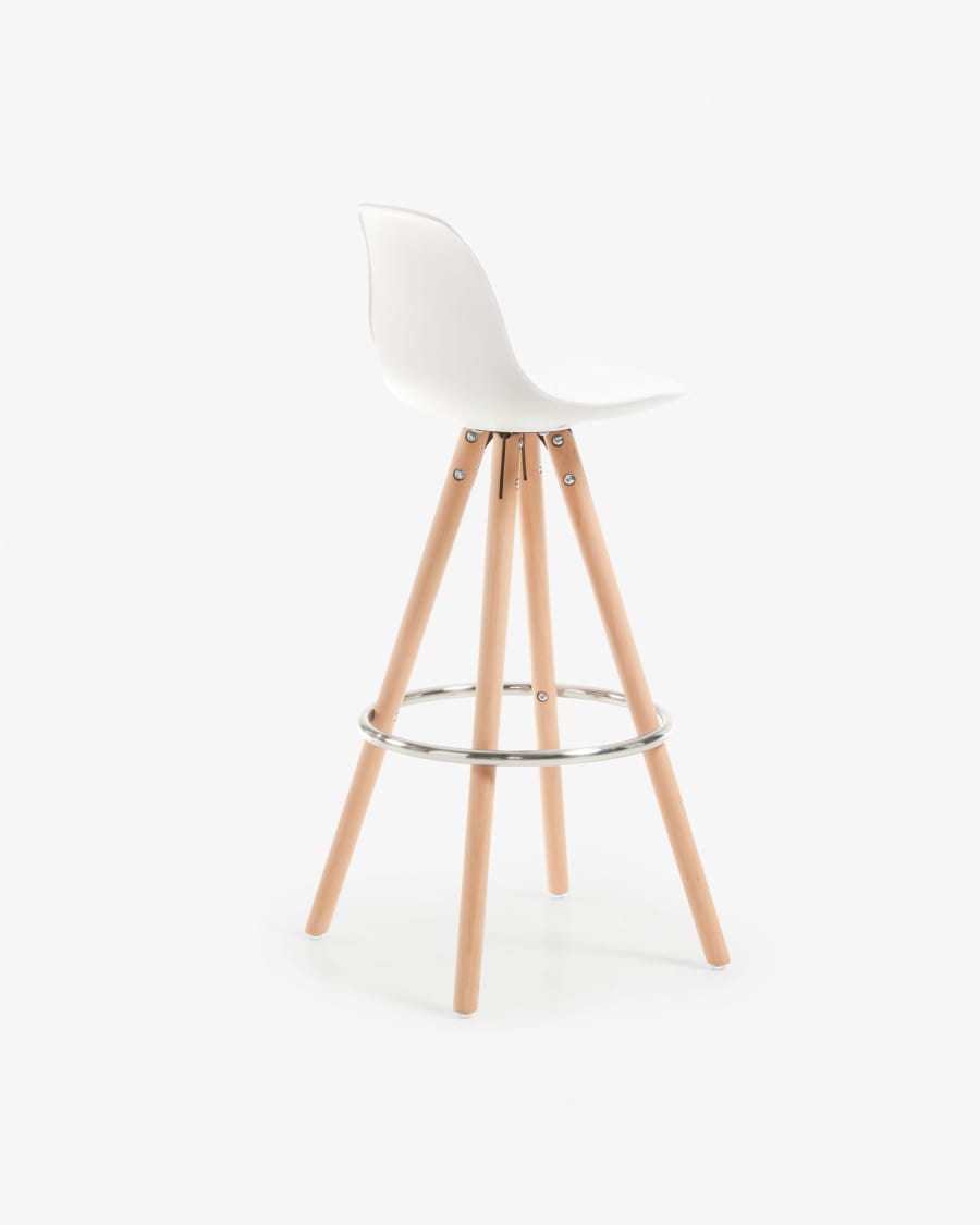 Σκαμπό bar Slad ύψος 74 εκ, λευκό