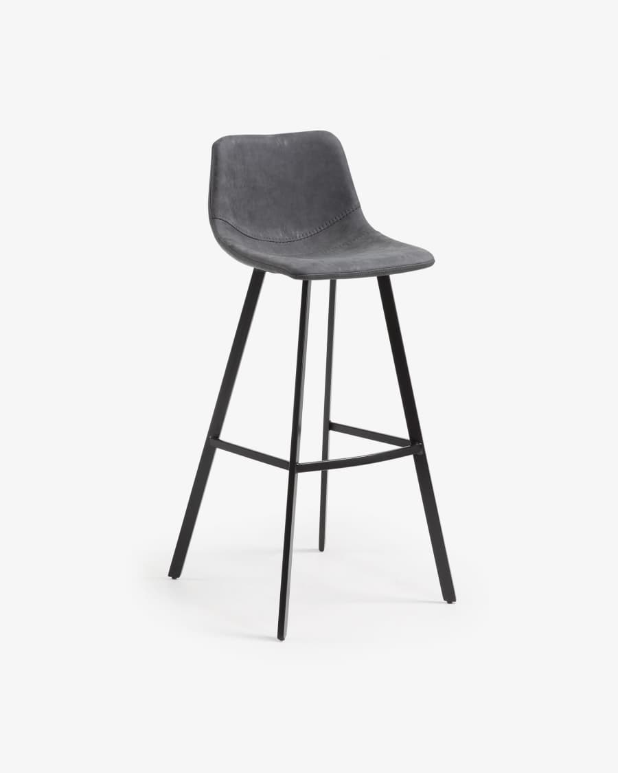 Graphite Alve barstool height 65 cm.