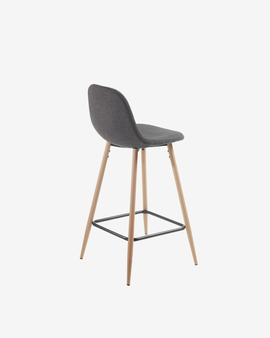 Dark grey Nolite stool height 65 cm