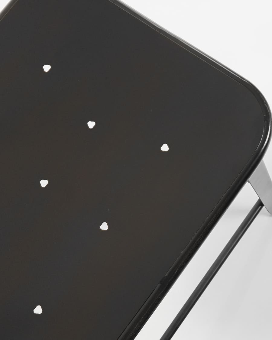 Gluke stackable steel barstool, height 78 cm