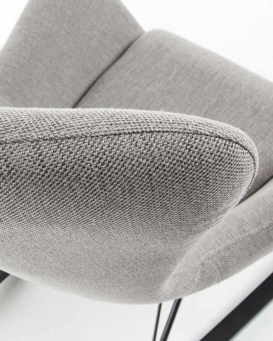 Sedia a dondolo Vania grigio