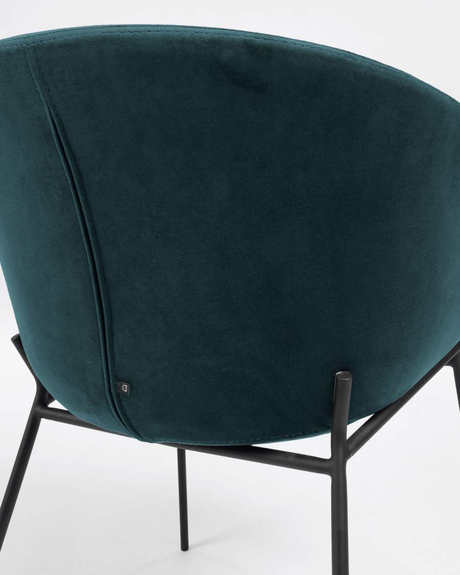 Yvette Stuhl Samt türkis