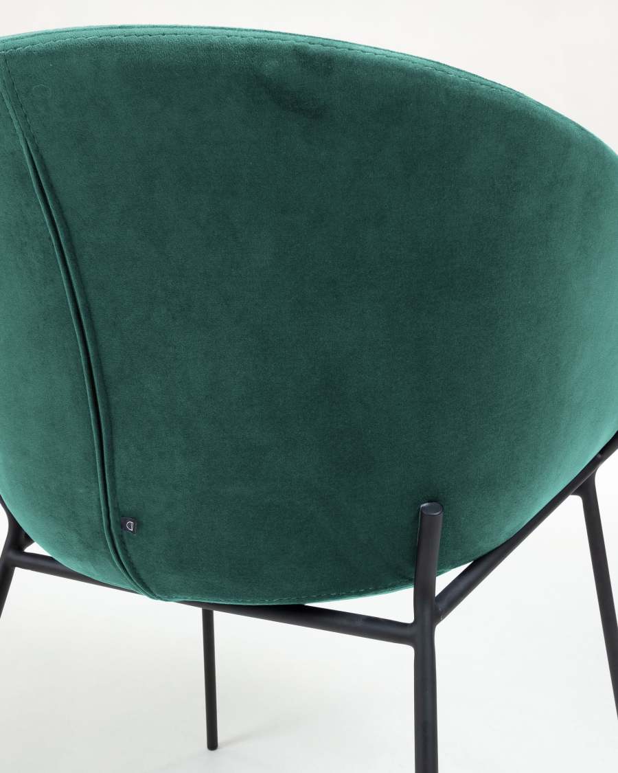 Yvette Stuhl Samt türkis