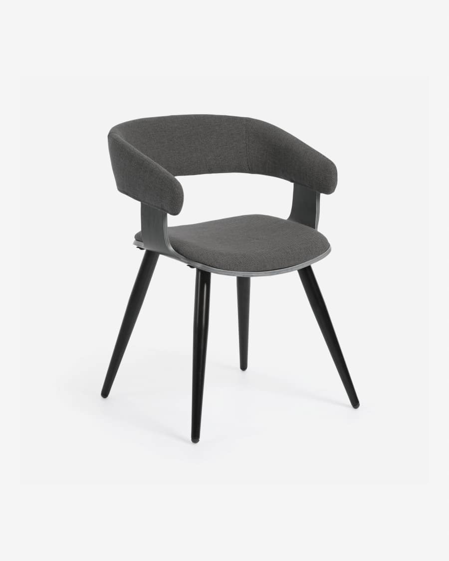 Dark grey German chair