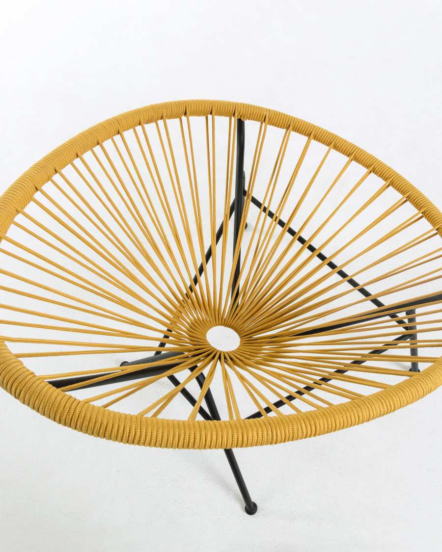 Fauteuil Samantha moutarde